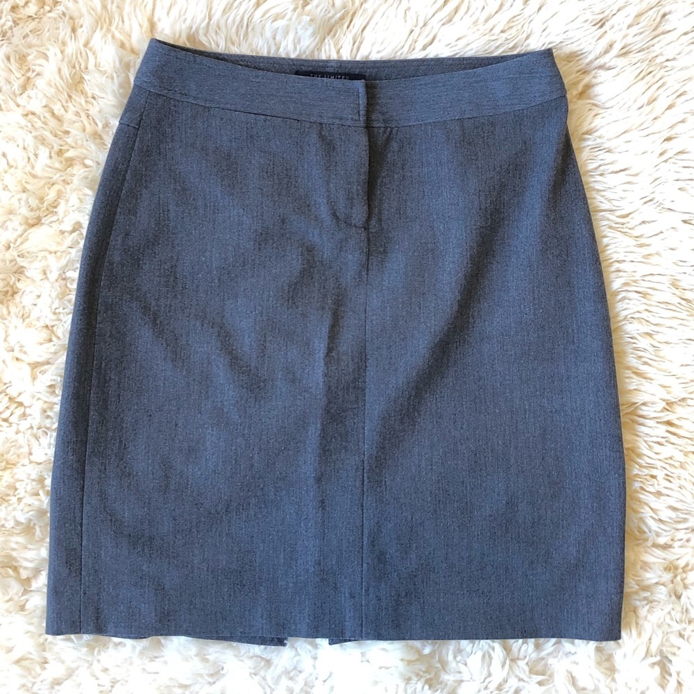 Gray Stretch Skirt by The Limited
